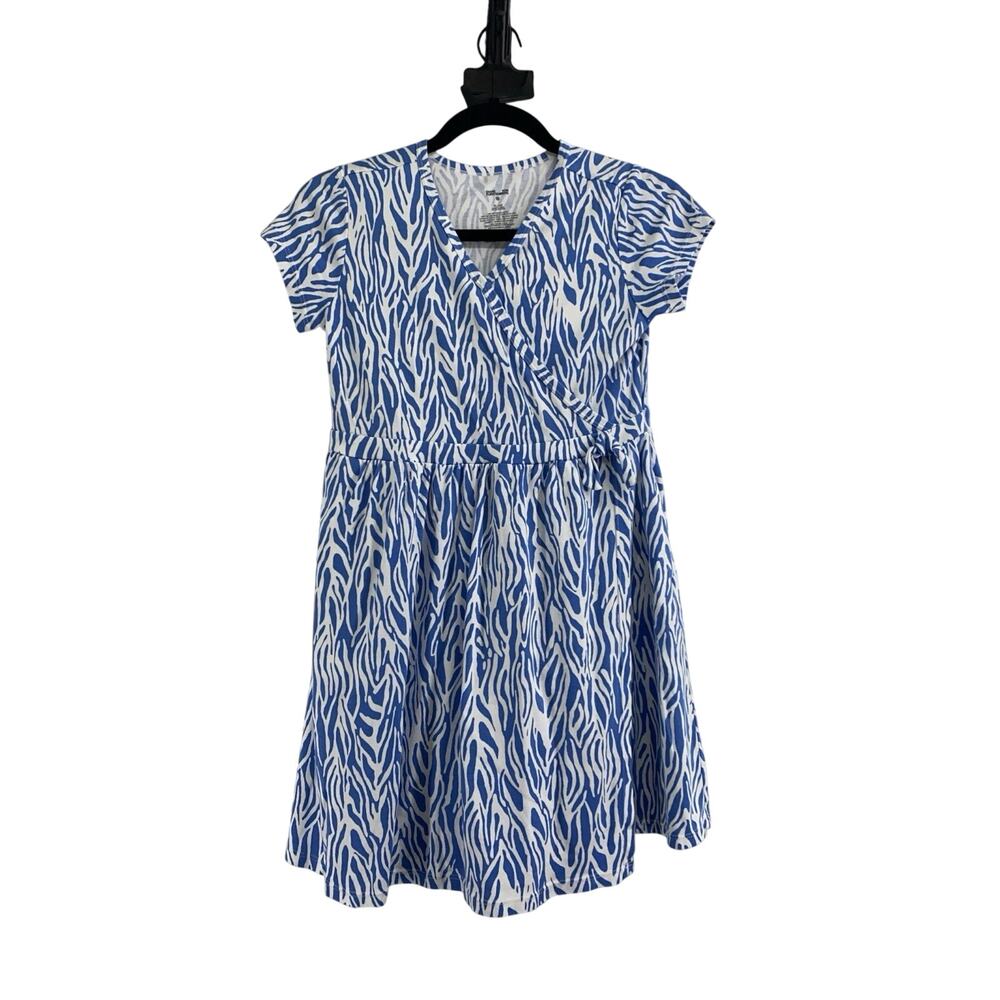 Diane Von Furstenburg for Target Blue and White Pattern Dress for Girls Sz XL